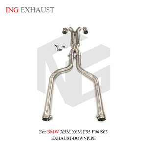 Tubo de Escape Intermedio de Acero Inoxidable ING para <span class=keywords><strong>BMW</strong></span> X5M X6M F95 F96 LCI S68, Alto Flujo, Alto Rendimiento, 1.5 mm de Grosor, 1 Año de Garantía - Product Image 3