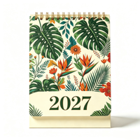 Calendrier de bureau au design nouveau, impression personnalisée sur papier avec reliure spirale, services d'impression personnalisés