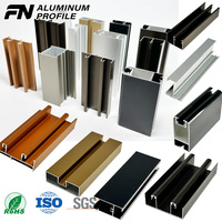 Profilés en aluminium personnalisés minimalistes, portes et fenêtres en aluminium, profilés avec plusieurs finitions de surface, profilés d'extrusion en aluminium