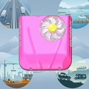 CHIXU CX-XD1-12V/24V Climatiseur de toit tout-en-un 12V/24V DC 1800W de refroidissement 300W-700W de puissance pour la rénovation/amélioration des voitures, camping-cars et camions - Product Image 1