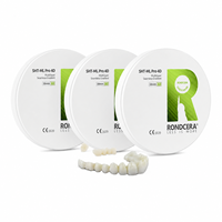 Bloc de zircone Rondcera SHT-ML Pro 4D pour la restauration esthétique en dentisterie, choix des techniciens d'élite en zircone