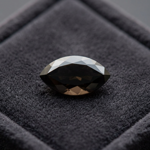Diamant noir naturel de 2,48 carats, taille rose, forme marquise, 12,2*6,4*4,2 mm, certifié IGI, excellente taille, dureté 10 Mohs, qualité AAA, rempli - Product Image 3