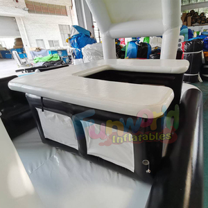 Structure gonflable de qualité commerciale pour fêtes, avec bar, sièges intégrés et toit, piscine gonflable - Product Image 5