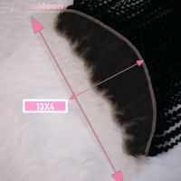 Extensions de cheveux humains vierges indiens afro crépus bouclés de haute qualité 13x4 avec fermeture micro-anneaux