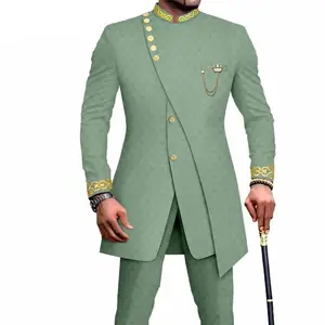 New Men's suit Groom's tuxedo Indian Wedding Dress Casual Men's Blazer Men's Suit Slim-Fit Wedding Suit (Jacket + Trousers)
