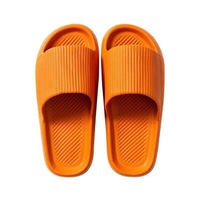Tongs Antidérapantes Femme, Sandales de Mode à Semelle Souple en EVA, Claquettes d'Intérieur Épaisses à Plateforme pour Maison et Salle de Bain
