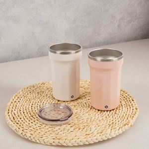 แก้วกาแฟสแตนเลสสีชมพูน่ารักแบบขายส่ง แก้วน้ำร้อนสแตนเลสแบบกำหนดเองได้ - Product Image 3