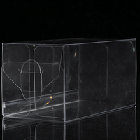 Boîte de rangement en PVC recyclable à logo personnalisé, emballage transparent pour cosmétiques, cils, rouge à lèvres, vente chaude