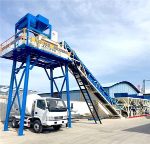 Conjunto Completo de Equipos de Construcción para Mezcla de Concreto, Planta Mezcladora de Concreto Prefabricado, Motor Principal, Componentes Principales PLC - Product Image 1