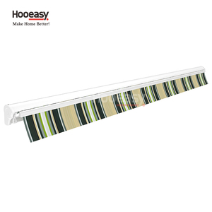 Auvent rétractable Hooeasy pour <span class=keywords><strong>jardin</strong></span>, terrasse, balcon, demi-cassette, bras pliable en métal - Product Image 4