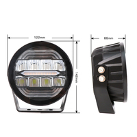 5 pouces haute puissance circulaire LED travail lumière DC 10-30V 6000-6500K voiture en cours d'exécution Led antibrouillard pour Jeep camion ATV 4*4