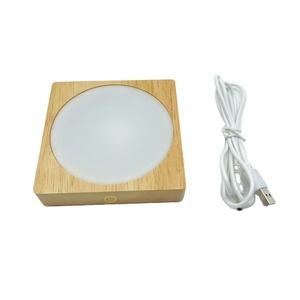 3D cristallo creativo trasparente atmosfera luce intaglio del legno cielo stellato luce di notte <span class=keywords><strong>base</strong></span> per la sfera di cristallo - Product Image 1