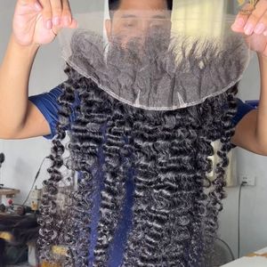 Raw Vietnamese Hair Burmese Curly Lace Frontal Glueless Wigs Original Luxury Raw Frontal HD 13x4 13x6 Lace Human Hair - Product Image 2