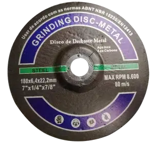 एमपीए EN12413 औद्योगिक गुणवत्ता 125mm काटने डिस्क काटने के लिए बंद डिस्क धातु 125X1X22