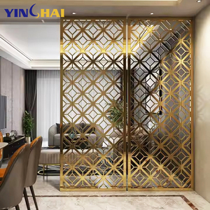 Factory Custom Stainless Steel Art Deco Panel <strong>Screens</strong> &amp; <strong>Room</strong> <strong>Dividers</strong> <strong>for</strong> Home Living <strong>Room</strong> Salon <strong>Divider</strong> Gold - Product Image 3