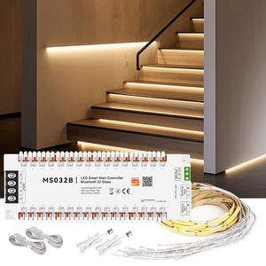 MS032W Stair Strip <b>Light</b> PWM ROHS Certified 6A App Control <b>Motion</b> <b>Sensor</b> <b>LED</b> Lighting Kit 12V 24V 30m Range 32-Channel - Product Image 4