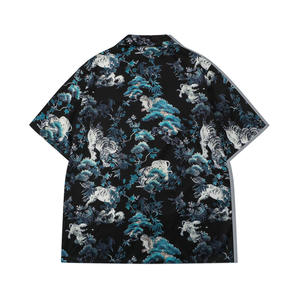 Camisas hawaianas florales <span class=keywords><strong>de</strong></span> secado rápido personalizadas al mejor precio para <span class=keywords><strong>hombre</strong></span>, ropa <span class=keywords><strong>de</strong></span> calle Vintage, Camisa informal con estampado Havaiana transpirable para primavera - Product Image 2