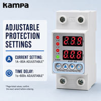 Régulateur de tension automatique AVP-63A, 63A CA, protecteur d'appareils électroménagers avec affichage numérique et efficacité de 96 %