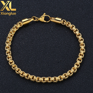 Hot-selling Classic Fashionable Design Hip Hop Chain <b>Bangle</b> Unisex Stylish Silver Plated Copper Alloy Wholesale Neutral Style - Product Image 4