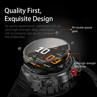 Montre connectée sport 2026 avec batterie 1100 mAh, lampe de poche, suivi d'activité, appels Bluetooth, fonctions d'oxygénation sanguine, étanche, compatible Android