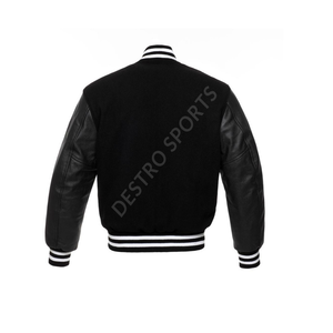 Chaquetas universitarias de invierno para hombre, ropa de cuero y lana, ropa informal y para exteriores, chaqueta de béisbol con collage para hombre - Product Image 2