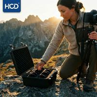 Étui rigide en EVA pour filtres d'appareil photo de 7 pouces, pochette à 8-11 compartiments, fermeture éclair, étanche et antichoc pour la photographie