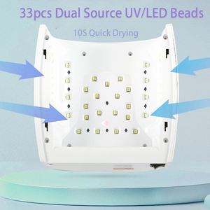 Máquina secadora de uñas LED UV inalámbrica HJS de 66W, Sensor infrarrojo <span class=keywords><strong>con</strong></span> LED de 33 piezas para esmalte de uñas <span class=keywords><strong>normal</strong></span> y esmalte morado - Product Image 6