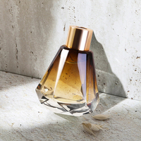 Fourniture en vrac en gros clair ambre arôme luxe verre roseau diffuseur fleur bouteille