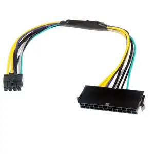 Dual Molex 24 Pin To 6 Pin PCI-E Express Converter Adapter Sata Cable