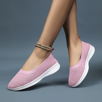 Nouvelles chaussures plates à enfiler pour femmes, de haute qualité, légères, pour l'été, baskets de marche pour femmes, prix bas, vente chaude en Afrique, marque