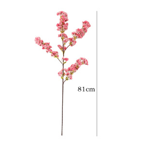 Fleurs artificielles en soie Ice Storm, fleurs de cerisier rose clair, décoration pour la maison et les mariages, en plastique gaufré moulé par injection - Product Image 5