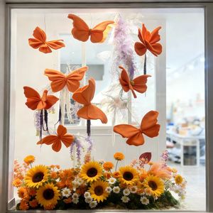 Konservierte Blumen-Schmetterlingsbox als Hintergrund für Hochzeitsfotoshootings & Bühnendekoration - Product Image 3