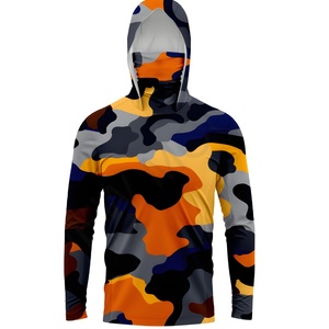 Camiseta de Pesca Personalizada de Poliéster con Protección Solar UPF50, Manga Larga, Camuflaje, Transpirable, para Hombre - Product Image 1