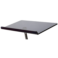 Pupitre sur pied personnalisable, pupitre de conférence, dessus en acrylique noir, imperméable, montage facile, recyclable