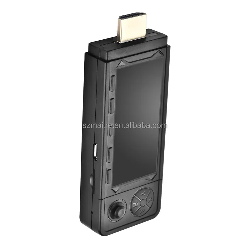 Süper Amlogic güçlü S905X3 cips siyah kablosuz kolları X9 oyun oyuncu Mini cep Video oyunu sopa 3D oyunlar destek PSP