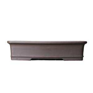 Maceta rectangular Zisha con forma de canal para plantar bonsáis en interiores, macetero de escritorio de estilo chino clásico - Product Image 5