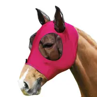 Vendita calda Amazon Mesh logo stampato Horse Fly Mask con orecchie maschera cavallo