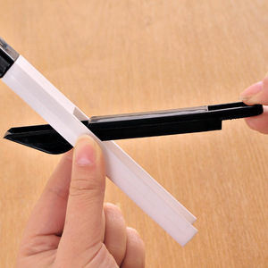 Two In One Window Groove <b>Brush</b> With Dustpan Nylon Crevice Cleaning Tool For Household Use - Product Image 3