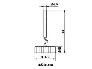 Reco mới Hitachi loại 35/50/65A Avalanche điện Báo Chí Phù hợp phát điện các bộ phận xe CHỈNH LƯU diode với 12.8/11.9/11.7mm Kích thước - Product Image 4