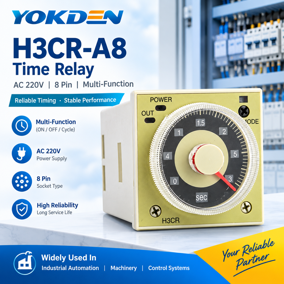 AC220V Time Relay Solid-state Multi-functional Timers 8 Pin Digital ...