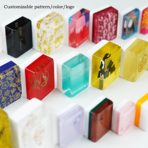 Custom Melamine Modern American Mahjong Sets Durable Portable Internet Celebrity Hot Smooth Feel Family <b>Entertainment</b> Wholesale - Product Image 4
