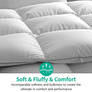 <span class=keywords><strong>Couette</strong></span> en duvet <span class=keywords><strong>de</strong></span> <span class=keywords><strong>canard</strong></span> hypoallergénique douce et respirante 100% coton avec onglets d'angle - Product Image 4
