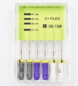 Lime C + en acier inoxydable de 21/25mm d'utilisation de main pour le traitement endodontique dégageant le <span class=keywords><strong>canal</strong></span> radiculaire calcifié - Product Image 2