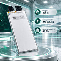 Sel Baterai Solid State YJ Power 340Wh/kg 40000mAh 3.7V 5C Ultra Ringan 425g untuk Paket Drone Kecil dan Sensor EVTOL