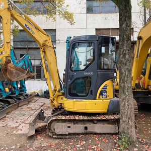 Para excavadora de ruedas Komatsu PC35, maquinaria de construcción usada con componente de Motor central, Venta barata y caliente - Product Image 1