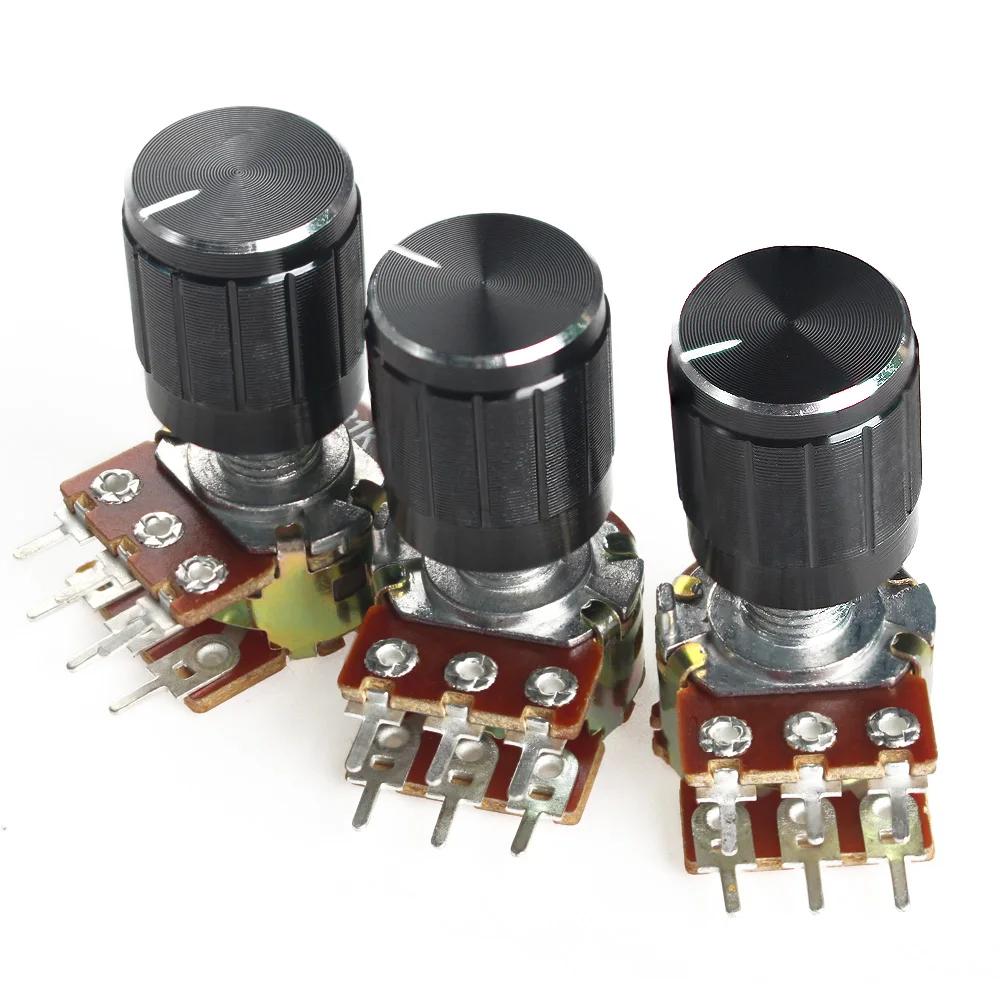 QUARKZMAN 5 stuks lineaire potentiometer eenvoudige rechte schuif 4