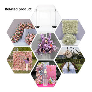 Düğün dekorasyon çiçek topu için özelleştirilmiş mor yapay Centerpiece ipek gül çiçek topu söz - Product Image 5