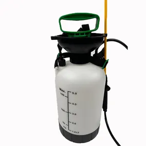 Lawn and Garden Pump Pressure Sprayer with 3 Water Nozzles, Pressure Relief Valve, Adjustable Shoulder Strap