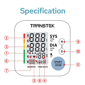 Tensiomètre numérique intelligent pour le bras supérieur certifié ISO CE en gros, appareil de mesure de la tension artérielle électrique pour les soins à domicile - Product Image 5