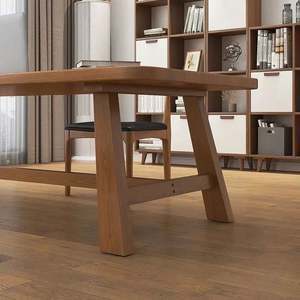 Juego de Mesa de Comedor de Madera de Olmo con Banco, Diseño Moderno para Restaurante o Desayuno - Product Image 3